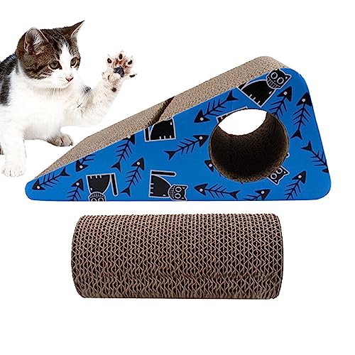 Katzenkratzer aus Pappe, Lounge-Bett, robuster Karton, Katzenkratzer und Katzenkratzer für Indoor-Katzen, Katzenmöbel und Kratzpads für Indoor-Katzen Foccar von FOCCAR