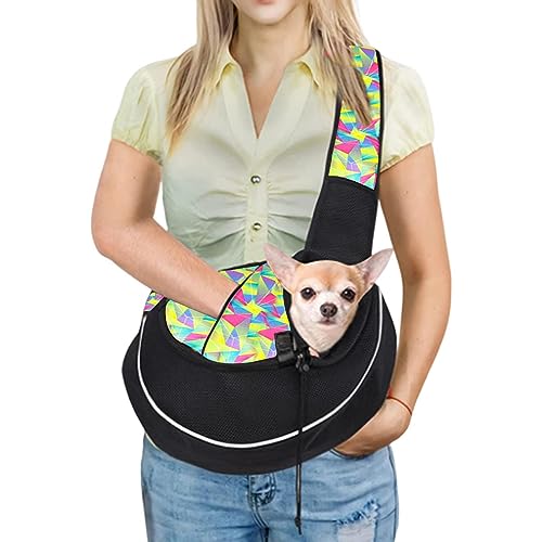 Welpen-Reisetasche, verstellbare Tragetasche mit Reißverschluss für Hunde, Katzen-Crossbody-Reisetasche mit 1,4–4,5 kg Traglast, Haustier-Tragetasche für Handy, Schlüssel, Kotbeutel Foccar von FOCCAR