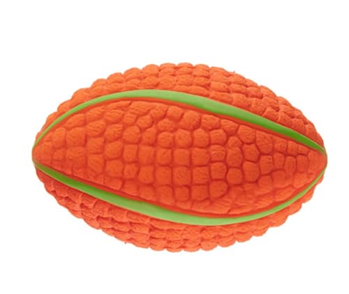 FOIHHS Hundespielzeug Latex Rugby Tennis Hundebiss Soundball Haustier Spielzeug 13cm von FOIHHS