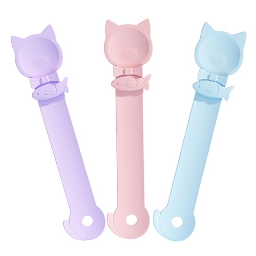 3 Stück Tiernahrung Squeezer Feeder Für Katzen Treat Stick Squeezer Nassfutter Feed Control Löffel Pet Nass Feeder Lebensmittel Spender von FOLODA