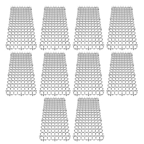 FOLODA 10PCS Katzenmatten Spikes Katzenstiche Pad Stachelstreifen Außenzaunschutz von FOLODA