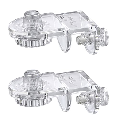 FOLODA 2pcs Bildschirmnetzhalterfisch Für Clear Acryl Montageklammern Langable Aquariumabdeckungsklemme Anti Spring Netzclip von FOLODA