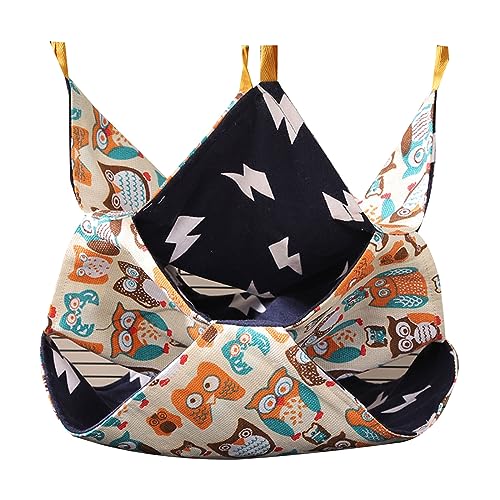 FOLODA Hamster Hängematte Bett Spielzeug Kleines Hideaway Schöne Druckhänge Bett Versteck Habitatdekor Für Eichhörnchen Chinchillas Meerschweinchen Schlafbett Käfig Accessoire FOLODA Hamster Hängematte Bett Spielzeug Kleines Hideaway Schöne Druckhänge Bett Versteck Habitatdekor Für Eichhörnchen Chinchillas Meerschweinchen Schlafbett Käfig Accessoire von FOLODA