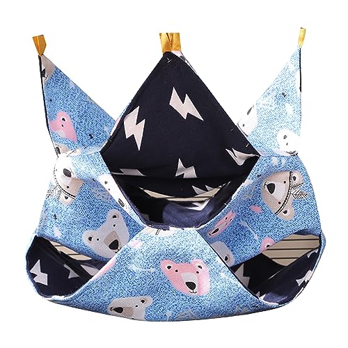 FOLODA Hamster Hängematte Bett Spielzeug Kleines Hideaway Schöne Druckhänge Bett Versteck Habitatdekor Für Eichhörnchen Chinchillas Meerschweinchen Schlafbett Käfig Accessoire FOLODA Hamster Hängematte Bett Spielzeug Kleines Hideaway Schöne Druckhänge Bett Versteck Habitatdekor Für Eichhörnchen Chinchillas Meerschweinchen Schlafbett Käfig Accessoire von FOLODA