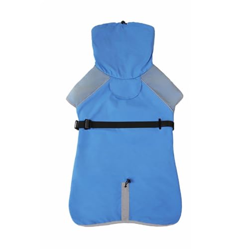 Hund Regenmäntel Haustier Mit Kapuze Regenmantel Wasserdichte Regenjacken Reflektierende Hundemantel Hautfreundlich RainyWear Mit TraktionSeil Hund Mit Kapuze Regenmäntel Hund Outdoor Kleidung von FOLODA