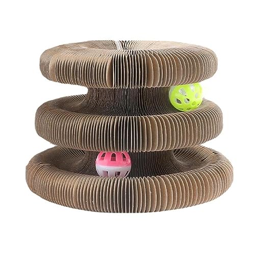 Katzenspielzeug Recycelbarer Karton Orgel Form Kratzflächen Für Katze Kratzen Spielen Machen Schleifen Krallen Interestin Katze Scratcher Pads Für Indoor Katzen von FOLODA