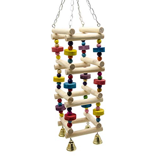 FOLODA Papagei Swing Natural Bird Toy Mehrere Sitzstangen Stehen Mit Holzperlenblöcken Kauen Spielzeugkäfigdekorationen Für Kleine Vögel Vogelkauen Spielzeug Für Cockatiels FOLODA Papagei Swing Natural Bird Toy Mehrere Sitzstangen Stehen Mit Holzperlenblöcken Kauen Spielzeugkäfigdekorationen Für Kleine Vögel Vogelkauen Spielzeug Für Cockatiels von FOLODA
