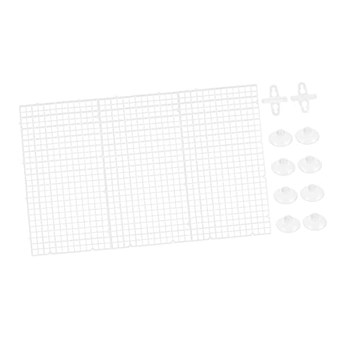 FOMIYES 3-teiliges Set Aquarium-trennwand Hochtransparente Netzteiler für Fischtanks Becherteiler 10 Saugnäpfe Tierzuchtbehälterteiler von FOMIYES