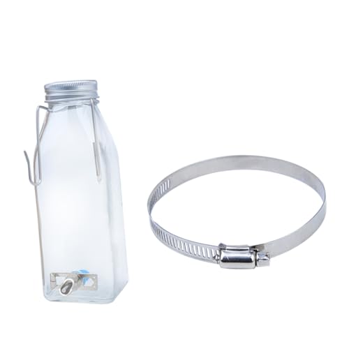 FOMIYES 1 Satz Kaninchentrinker Trinkflasche für Hamster Glaswasserflasche Haustier-Wasserflasche Kaninchen-Wasserflasche kleines Haustier Trinkbrunnen Rostfreier Stahl von FOMIYES