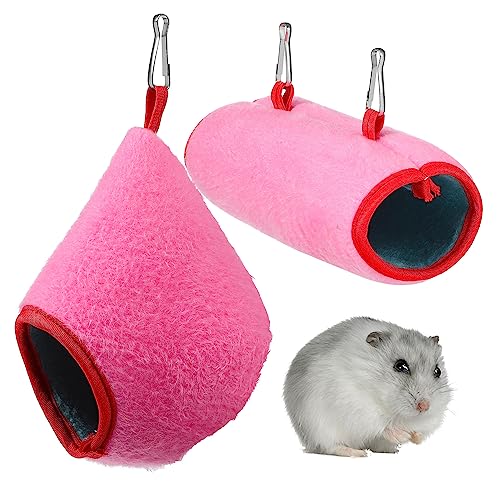 FOMIYES Niedliches Hamster-schlafbett-ruhetunnel-Set 1 Stück Muschelbett 1 Stück Tunnel Warme Schlafmatte für Die Jahreszeiten von FOMIYES