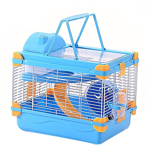 FOMIYES Kleiner Haustierkäfig Hamsterhaus Mit Acryl-hamstervilla Orange Kein Geruch von FOMIYES