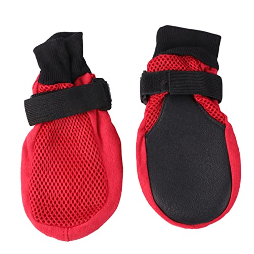 FOMIYES Mesh-hundeschuhe Größe Schuhe für Hunde Mesh Atmungsaktiv Nicht-Sole von FOMIYES