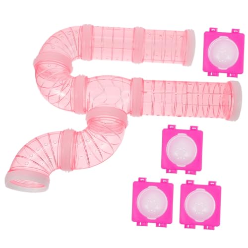 FOMIYES 1 Set Hamsterschiene DIY Rohrverbinder Hamster Durchsichtiger Rohrverbinder Hamsterkäfigrohr Hamsterkäfig Außen Hamsterkäfigzubehör Kunststoff Hamstertunnel Transparent Außen von FOMIYES