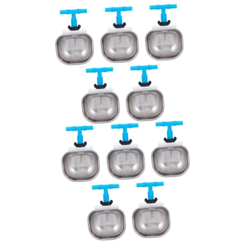 FOMIYES 10 STK Kaninchentrinker Rostfrei Kaninchenfutter Geflügel Werkzeug Automatische Tränke Für Haustiere Trinkbecher Für Geflügel Werkzeuge Edelstahlspülen Für Kaninchen Wasserschale von FOMIYES