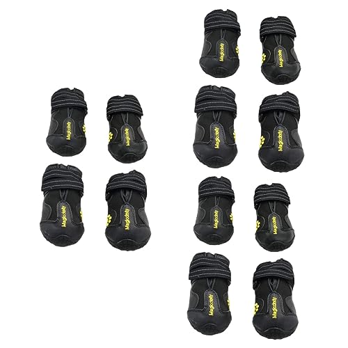 FOMIYES 3 Sets Hunde-Schneeschuhe Isolierte Haustierschuhe Für Kaltes Wetter Haustier-Schneestiefel 4 Stück X 3 von FOMIYES