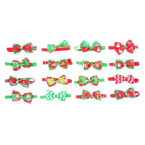 FOMIYES 16stücke Teiliges Weihnachts-hundekatze Bows Halsband Verstellbare Haustier-fliegen Für Festliche Dekoration Sicher Und Bequem Für Haustier FOMIYES 16stücke Teiliges Weihnachts-hundekatze Bows Halsband Verstellbare Haustier-fliegen Für Festliche Dekoration Sicher Und Bequem Für Haustier von FOMIYES