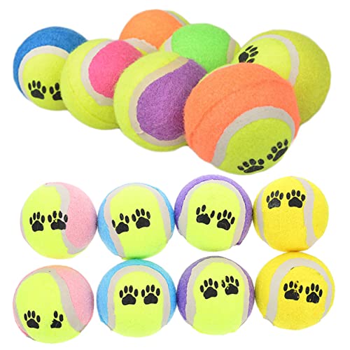 FOMIYES 16st Tennis-Fetch-Ball-hundespielzeug Kleine Tennisbälle Interaktives Hundespielzeug Zahnhundeball Zahnreinigungsspielzeug Für Hunde Welpe Beißball Mittlerer Hund Gummi Haustier 7c von FOMIYES