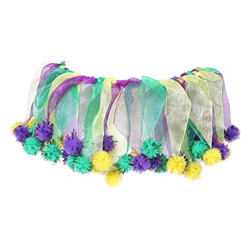 FOMIYES 1Stk Haustierhalsband Haustier Hals Bunte Halskette Karneval katzenhalsband Kleider Karneval Kragen Halsschmuck für Haustiere Hündchen schmücken Rock Halsring Kleidung Polyester von FOMIYES