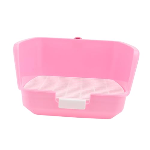 FOMIYES 1stk Kaninchentoilette Badezimmer -katzentoiletten Bettpfanne Für Haustiere Haustier-toiletten-töpfchen-Trainer Anti-sprüh-urin-Toilette Meerschweinchen Kaninchenkäfig Plastik von FOMIYES