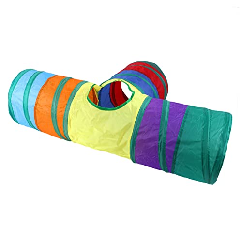 FOMIYES 1Stk Katzenrassel aus Papier Tunnel Lebewesen Spielzeug Stoffhaus Spielhütte lustiger Tunnel Faltbarer Katzenzelttunnel Katzentunnel Haustier Katze Kleine Tiere Polyester Baumwolle von FOMIYES