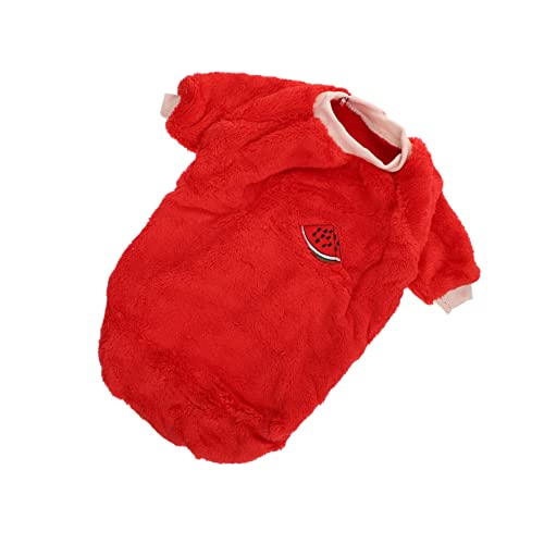 FOMIYES 1stk Kleidung Für Haustiere Puffermantel Thermohemd Haustier-Winterjacke Haustierkleidung Thermoshirts Plüsch-hundepyjama Wollhemd Baumwolle Haustier Hündchen Polyester Hundebedarf von FOMIYES