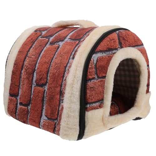 FOMIYES 1pc Haustier Schlafbett Katze Schlafhaus Hundebett Kissen Hundebetten Katzenbett Haus Katzenhaus Meerschweinchen Haus Katzenzelt Bett Haustier Haus Höhle Kaninchen Hunde Betten Zwinger von FOMIYES