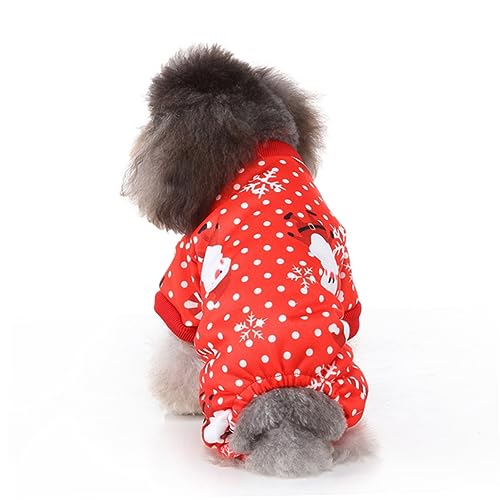 FOMIYES 1stk Overall Für Haustiere Kleider Für Den Winter Haustier-partykostü Tank-top-Bluse Santa Hundekostü Weihnachtsfeiertagshundehaustier-Shirts Welpen-Outfits Kleidung Dekorationen von FOMIYES