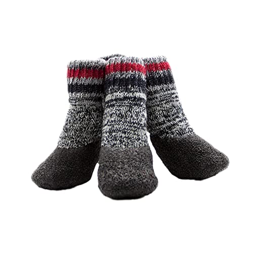 FOMIYES Hundesocken Herbst 2 Paar Nicht-Haustier-hundesocken Gepolstert Grau/kit von FOMIYES