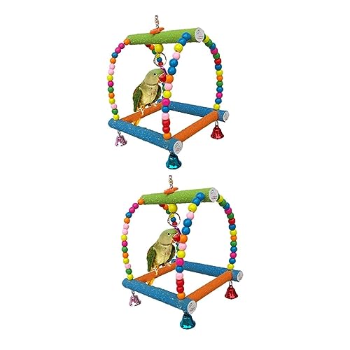 FOMIYES 2 Stücke Papagei Modell Spielzeug Schaukel Leiter Für Vögel Liefert Sicher Abenteuer Spielzeug von FOMIYES