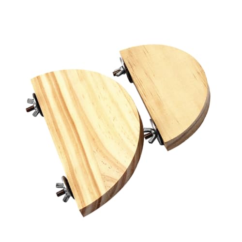 FOMIYES Papagei Holz Sprungbrett Sets Von Kleintier Halbkreis Ständer 15cm Plattform Spielzeug Für Hamster Vögel von FOMIYES