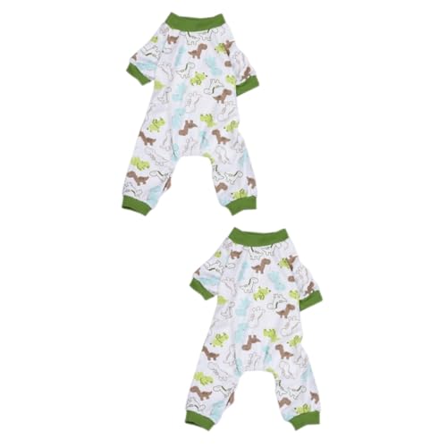 FOMIYES 2 STK Haustierkleidung Haustierzubehör Thermokleidung Schlafanzug für änner Kinderpyjamas Party-Hundetuch Hund Baumwolltuch gemütlich Trainingsanzug Hundekleidung von FOMIYES