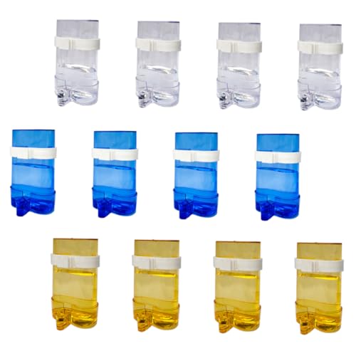 FOMIYES 24 STK Futterstelle für Papageien Vogel Wasserhalter Vogelkäfige für Sittiche Vogel Fütterer automatischer Wasserspender Papagei Haustierzubehör Hamster Vögel Wasser Regal Plastik von FOMIYES