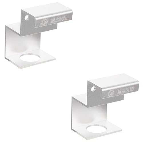 FOMIYES 2St Aquarium Klemme Wasserbehälter Metallklammern Stand Schlauch Zubehör für Aquarien verdickter Aquariumclip Wasserrohr-Clip für Aquarien Rostfreier Stahl Rohrschelle Tankwasser von FOMIYES