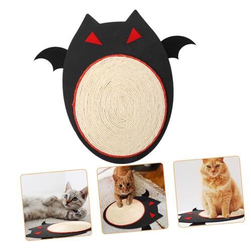 FOMIYES Dunkle Kätzchen 2st Katze Kratzmatte Katzenrad Halloween Spielzeuge Kratzspielzeug Für Katzen Haustierzubehör Drinnen Kratzbaum Für Katzen Pfote Katzenspielzeug Urlaub Sisalmatte von FOMIYES