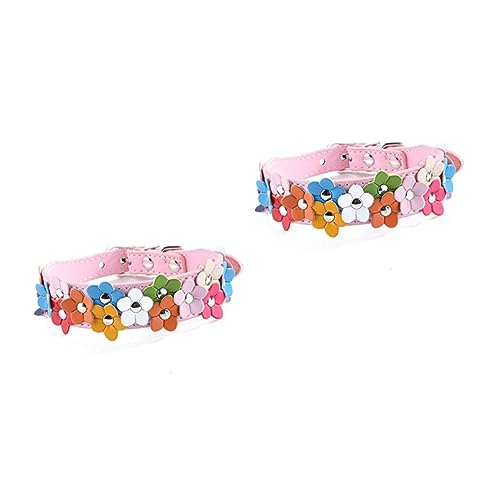 FOMIYES 2St Haustier Hundehalsband Haustierhalsband Doppelreihe Kleiner Blumenhund Seil Hundeleine FOMIYES 2St Haustier Hundehalsband Haustierhalsband Doppelreihe Kleiner Blumenhund Seil Hundeleine von FOMIYES