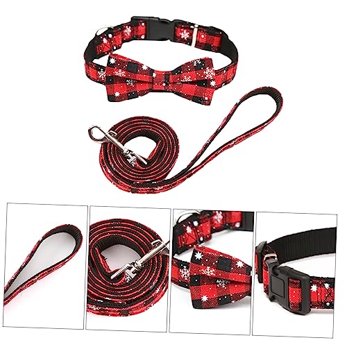 FOMIYES Verstellbares Haustierhalsband-Set Weihnachtsdesign Hundehalsbänder Für Haustiere Haustier-sportzubehör von FOMIYES