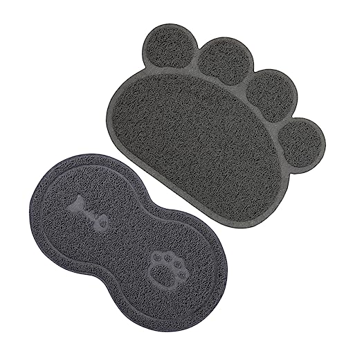 FOMIYES 2St Haustiermatte Futtermatte für Hunde Hund unmatt Hündchenfutter Haustierfutter Tischset Katze Fressnapf Pad füttern rutschfeste Matte Lebensmittel Schale Matte Katzenfutter PVC von FOMIYES