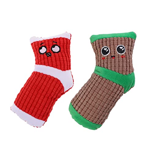 FOMIYES 2st Langeweile Spielzeug Spielzeuge Quietschendes Hundespielzeug Quietschendes Socken-hundespielzeug Backenzahnspielzeug Für Hunde Kauendes Spielzeug Plüsch Singen Haustier von FOMIYES