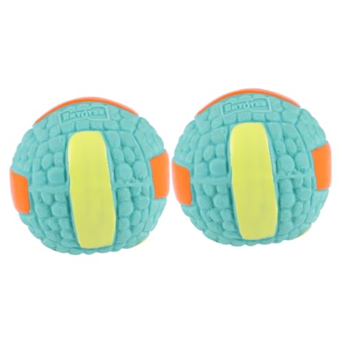 FOMIYES 2St Pet-Ball knete Spielzeug knetspielzeug haustierbedarf Hunde Spielzeug Gummiball Latexspielzeug hundebedarf der Hund Hundeball Hundezähne Reinigungskugel Klangkugel Emulsion von FOMIYES