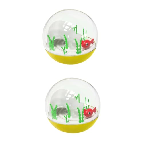 FOMIYES 2st Lustiges Katzenspielzeug Spielzeug Zum Necken Von Katzen Trainingszubehör Kätzchen Spielzeug Multifunktions-Tumbler-Spielzeug Rotierendes Spielzeug Plastik Becher Automatisch von FOMIYES