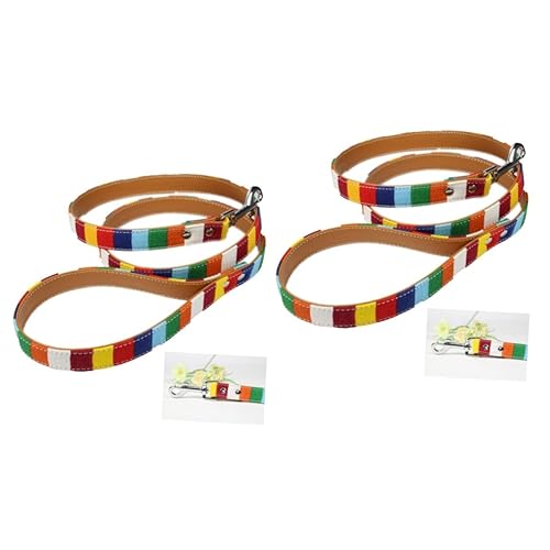 FOMIYES 2St leintuch Canvas Funky hundegürtel Hunde Gurt Hundetraining Führseil Welpen Haustiere Heimtiertraining führen für Haustiere Hündchen Leinen Haustierzubehör von FOMIYES