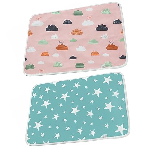 FOMIYES 2st Pet Pinkelmatte Meerschweinchen- -Pads Auskleidungen Für Kaninchenkäfige wasserdichte Matratzenauflage Waschbare Pee-Pads Rattenstreu Pee Pads Baby Liner Polyesterfaser Hamster von FOMIYES