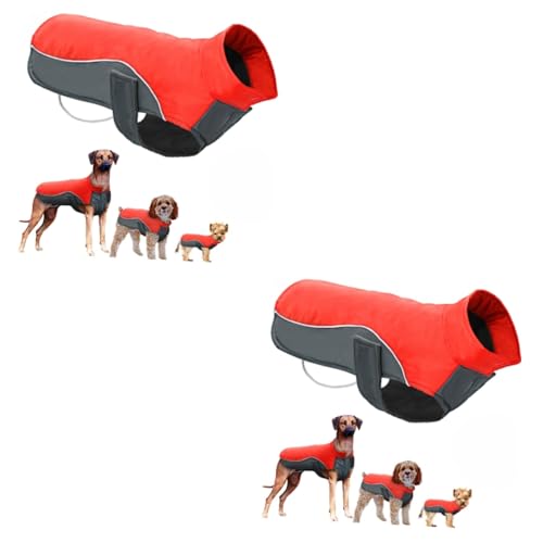 FOMIYES 2St Welpenkleidung pet Supplies haustierbedarf wärmis Jacke für Hunde sportovní a outdoorové oblečení wasserdichte hundejacke Haustierjacke Herbst und Winter Jacken Schneeanzug von FOMIYES