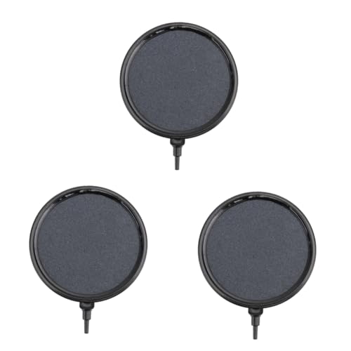 FOMIYES 3 STK Bubble-Disc-Diffusor Zubehör für Aquarium-Luftpumpen Sprudelstein für Aquarium Luftstein Luftverteiler Betta-Aquarium Aquarium Sauerstoffstein Blasenstein runden Blaser Kies von FOMIYES