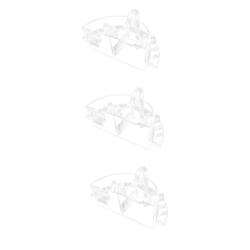 FOMIYES 3 Stück 3 Filterbox Für Aquarien Stilles Aquarium Geräuschlose Sauerstoffpumpe Filterpumpe Für Aquarien Zubehör Für Aquarien Transparenter Eckfilter Filterschwamm Runden Plastik von FOMIYES