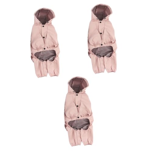 FOMIYES 3 Stück Haustier Regenmantel Haustier Outfit Jacke Stoff Atmungsaktiv von FOMIYES