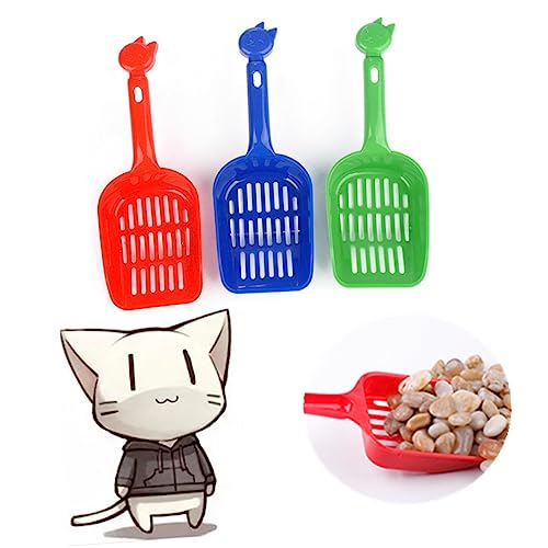 FOMIYES 3Er-Box cat Litter Scoop katzenstreuschaufeln Pflanzengewichte Schaufel für Kätzchenfutter Hundestreu Schaufel Dicker Schnitt Müllschaufel Geschirr Schaufel für Katzenstreu von FOMIYES