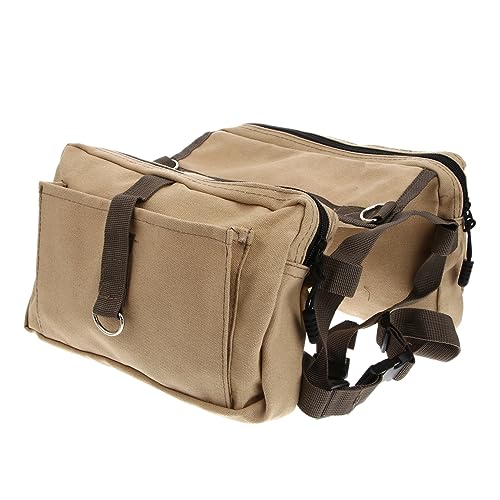 FOMIYES 3er-Packung Hundegeschirr Für Rucksack Satteltasche Rucksackrucksack Canvas-Rucksack Wanderrucksack Gewichtete Hundeweste Rucksack Hund Wanderweste Haustier Draussen Reisen von FOMIYES