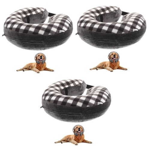 FOMIYES 3st Elisabeth Kragen Donut-Halsband Für Haustiere Verstellbarer Rettungskegel Für Haustiere Kleines Katzenhalsband Beauty-Accessoires Hund Donutkegel PVC Halswirbelsäule Programm von FOMIYES