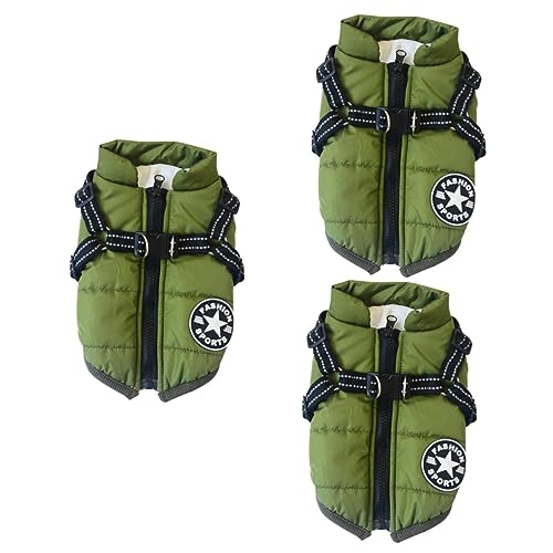 FOMIYES 3st Winterkleidung Für Haustiere Hundejacken Für Große Hunde Winterweste Für Haustiere Outdoor-Weste Fleecejacke Pullover Haustierkleidung Hundeweste Tanktops Der Hund Wintermantel von FOMIYES